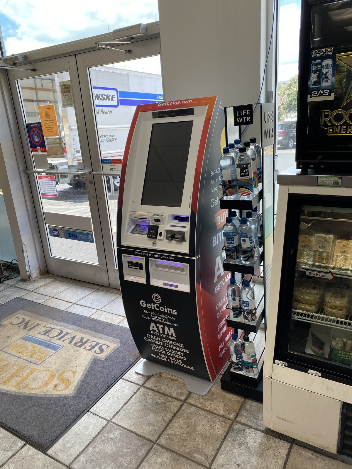 Getcoins - Bitcoin ATM - Inside of Tiger Mart in Vienna, Virginia