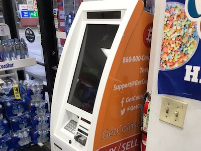 Getcoins - Bitcoin ATM - Inside of Exxon in Falls Church, Virginia