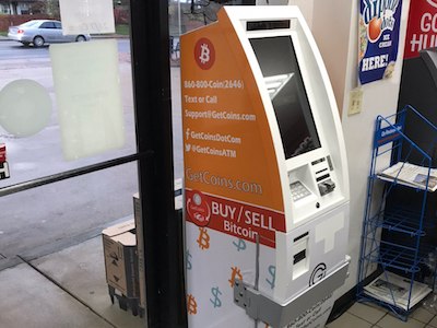 Getcoins - Bitcoin ATM - Inside of Exxon in Falls Church, Virginia