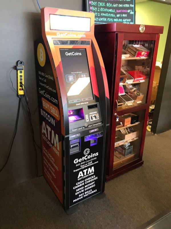 Getcoins - Bitcoin ATM - Inside of Smoke Tokz in Lee's Summit, Missouri