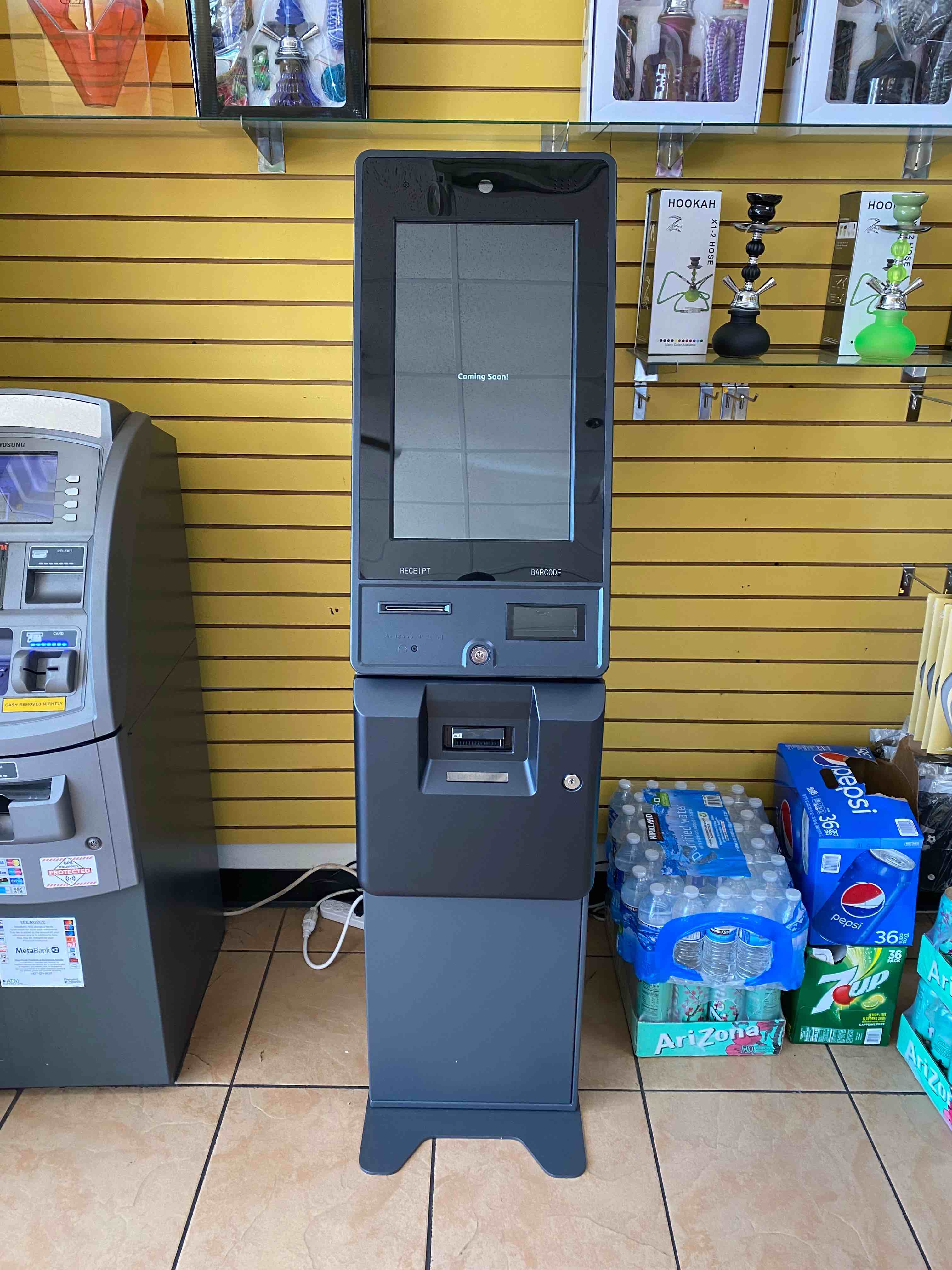 Getcoins - Bitcoin ATM - Inside of HYH Smoke Shop in Phoenix, Arizona