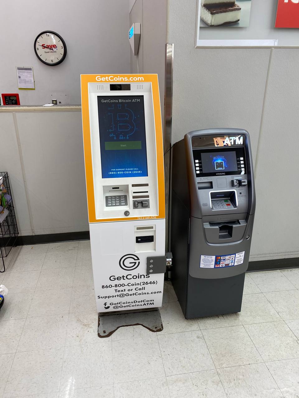 Getcoins - Bitcoin ATM - Inside of Save A Lot in Baltimore, Maryland