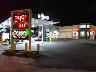 Getcoins - Bitcoin ATM - Inside of 52nd St Gas in Philadelphia, Pennsylvania