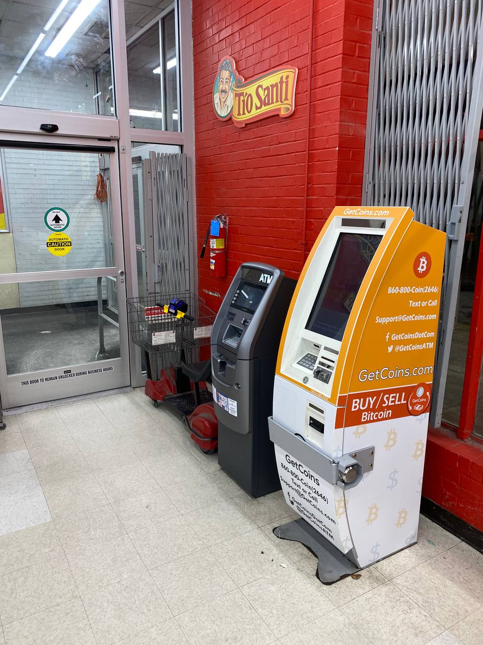 Getcoins - Bitcoin ATM - Inside of Save A Lot in Baltimore, Maryland