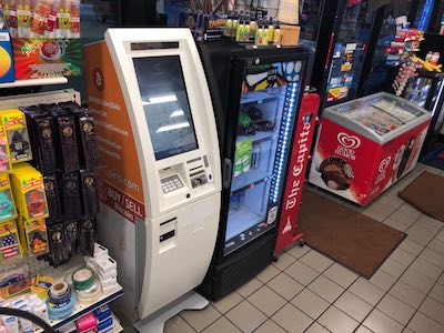 Getcoins - Bitcoin ATM - Inside of Exxon in Annapolis, Maryland