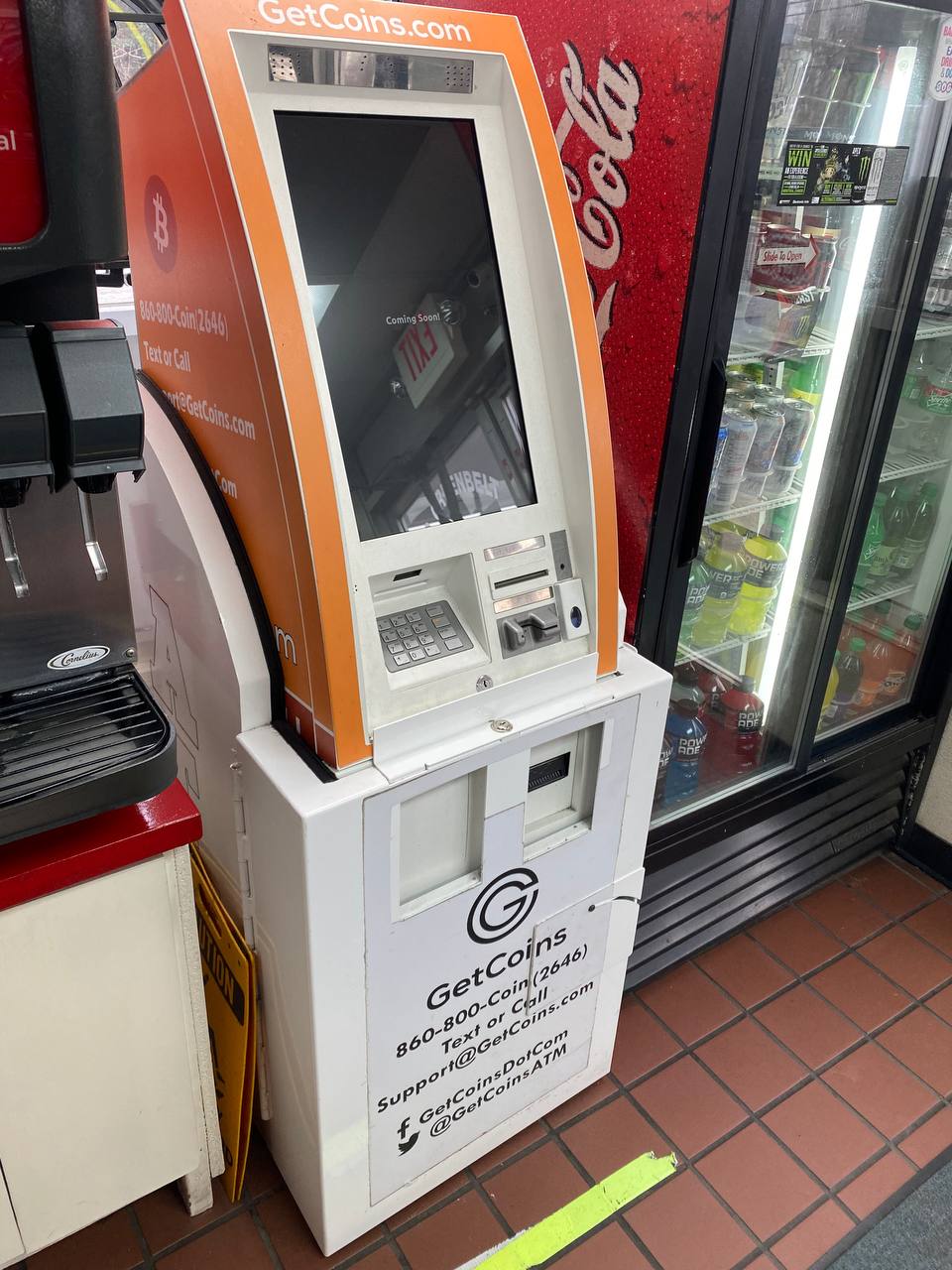 Getcoins - Bitcoin ATM - Inside of BP in Greenbelt, Maryland