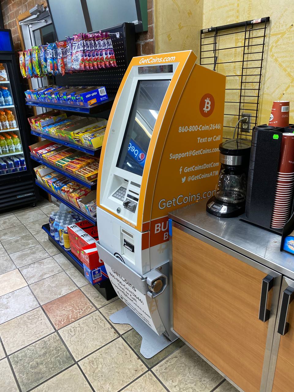 Getcoins - Bitcoin ATM - Inside of Gas 'N Go in Bel Air, Maryland