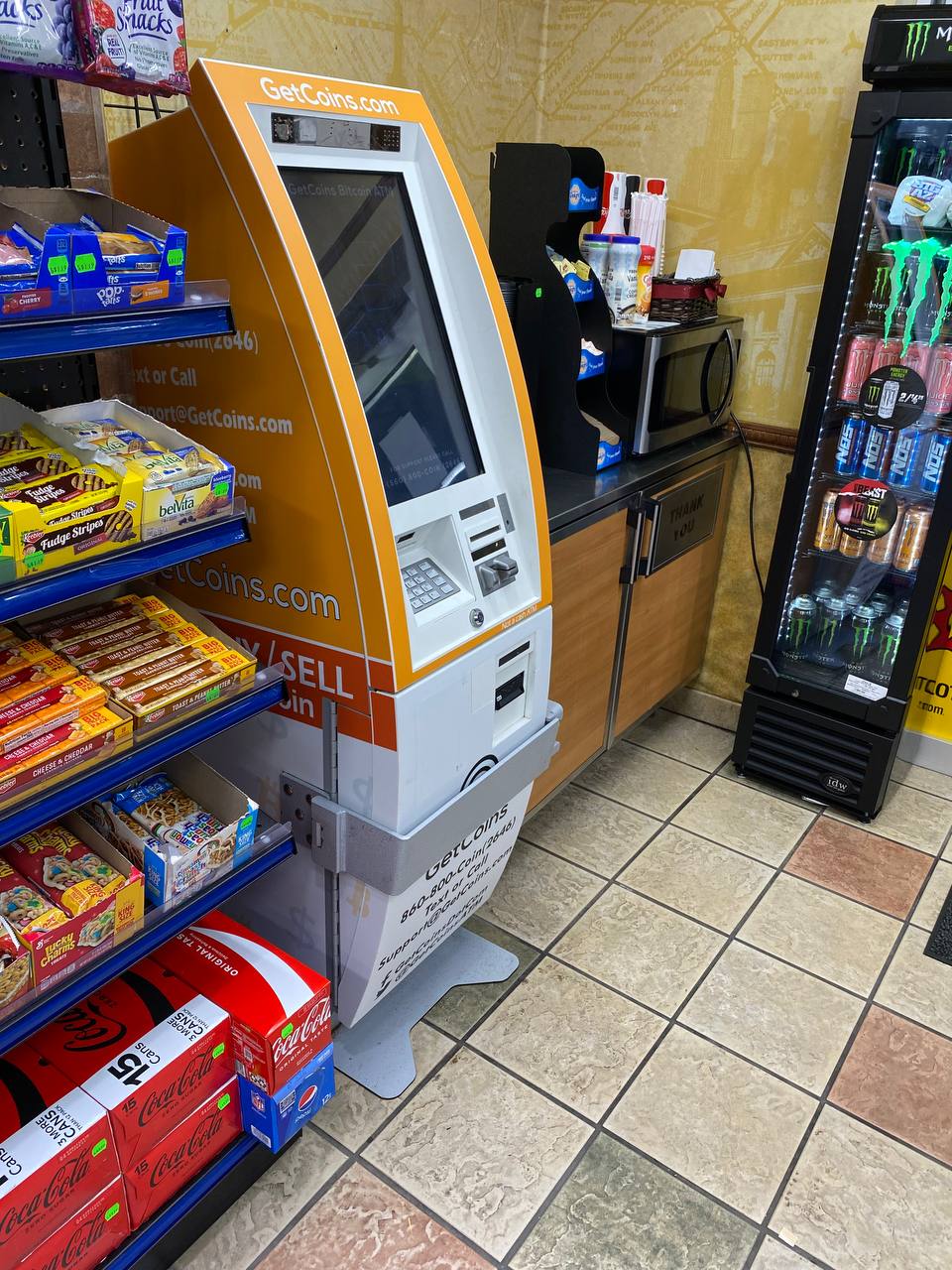 Getcoins - Bitcoin ATM - Inside of Gas 'N Go in Bel Air, Maryland