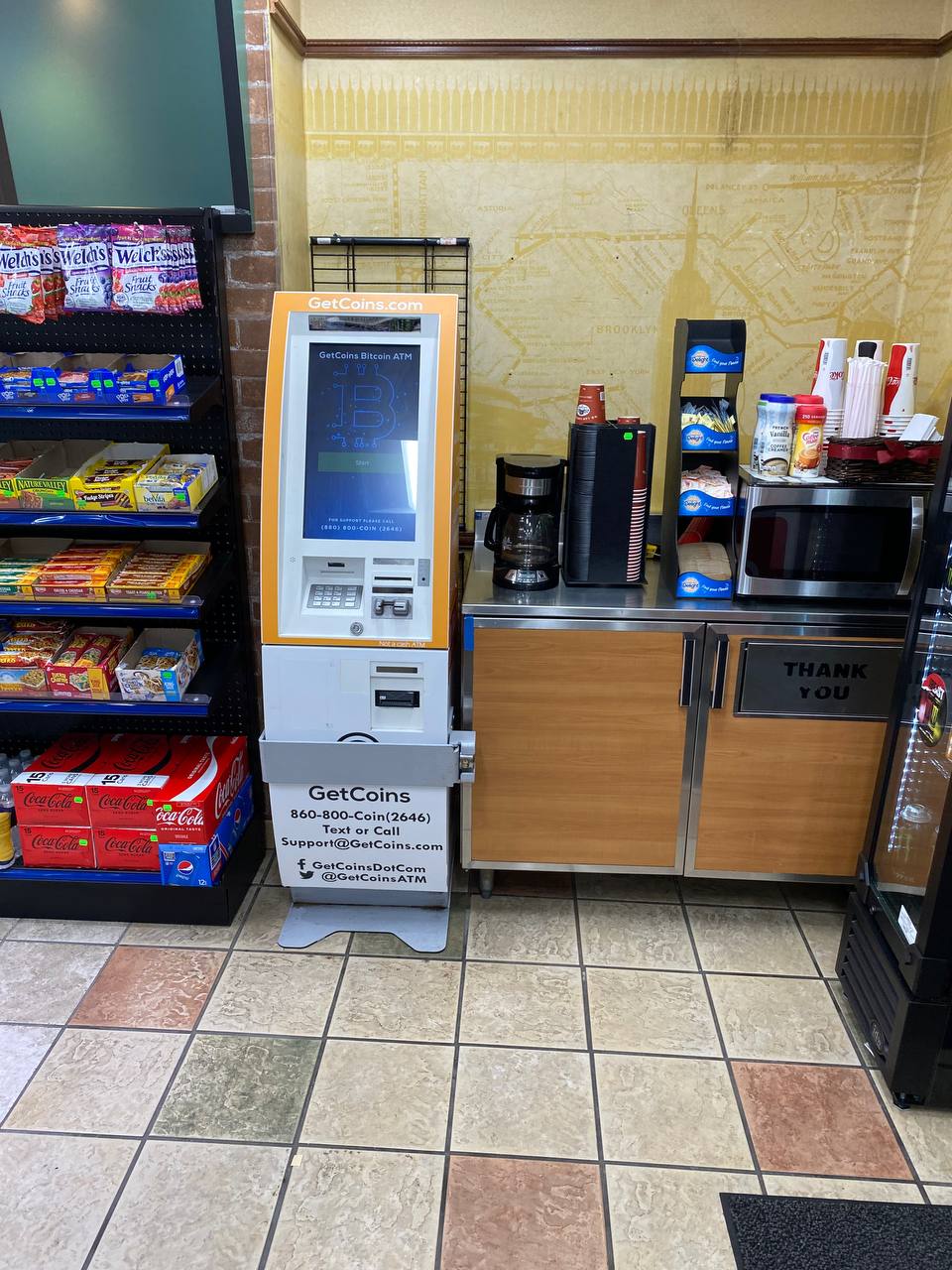 Getcoins - Bitcoin ATM - Inside of Gas 'N Go in Bel Air, Maryland