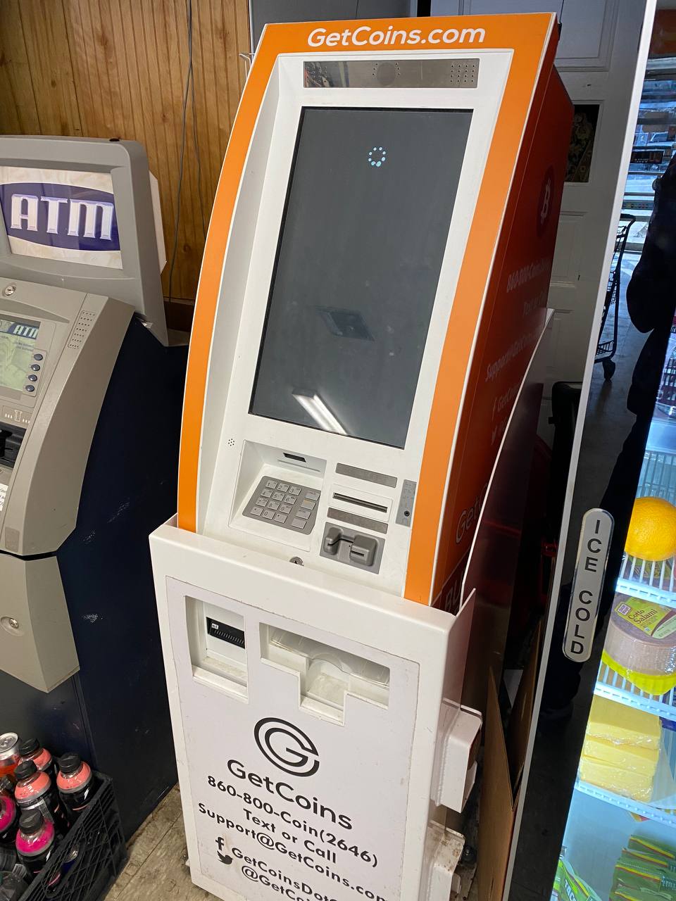 Getcoins - Bitcoin ATM - Inside of One Stop in Pittsburgh, Pennsylvania