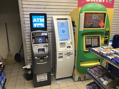 Getcoins - Bitcoin ATM - Inside of Sunoco in Philadelphia, Pennsylvania