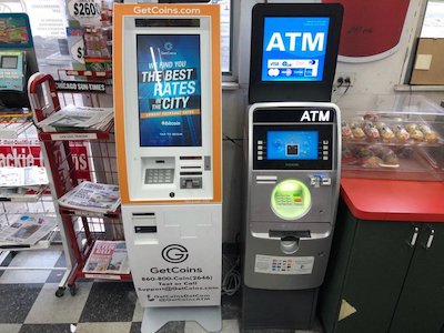 Getcoins - Bitcoin ATM - Inside of Mobil in Gary, Indiana
