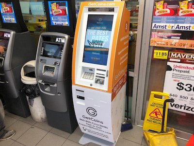 Getcoins - Bitcoin ATM - Inside of Amstar in Chicago, Illinois