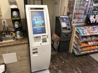 Getcoins - Bitcoin ATM - Inside of Exxon in Glen Burnie, Maryland
