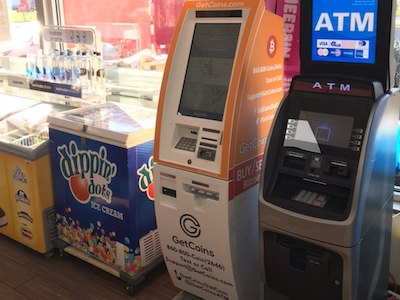 Getcoins - Bitcoin ATM - Inside of BP in Mundelein, Illinois