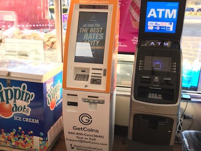 Getcoins - Bitcoin ATM - Inside of BP in Mundelein, Illinois