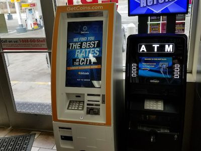 Getcoins - Bitcoin ATM - Inside of Shell in Indianapolis, Indiana