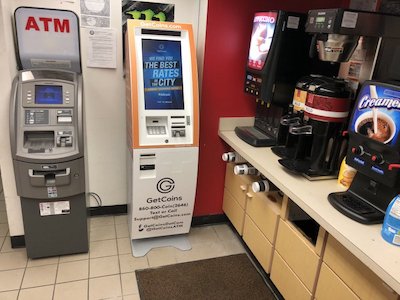 Getcoins - Bitcoin ATM - Inside of BP in Cleveland, Ohio
