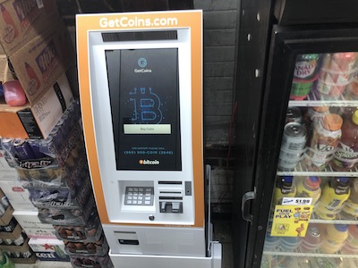 Getcoins - Bitcoin ATM - Inside of Marathon in Richmond, Virginia