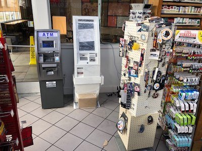 Getcoins - Bitcoin ATM - Inside of Exxon in Colonial Heights, Virginia