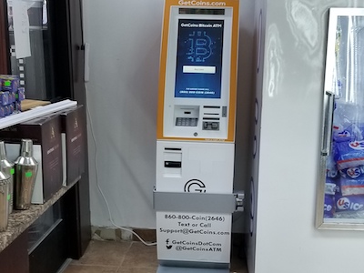 Getcoins - Bitcoin ATM - Inside of Valero in Canton, Michigan