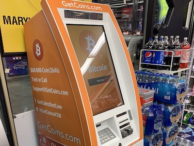 Getcoins - Bitcoin ATM - Inside of Exxon in Dundalk, Maryland