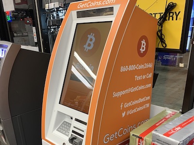 Getcoins - Bitcoin ATM - Inside of Exxon in Dundalk, Maryland