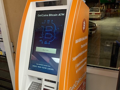 Getcoins - Bitcoin ATM - Inside of Marathon  in Baltimore, Maryland