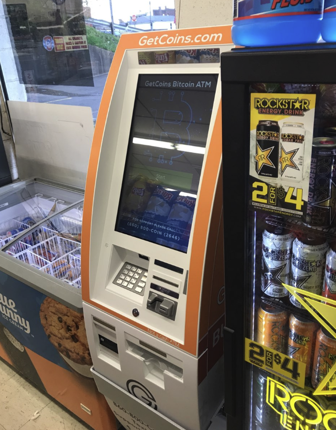 Getcoins - Bitcoin ATM - Inside of Come n Go in Pittsburgh, Pennsylvania