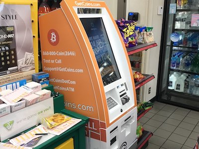 Getcoins - Bitcoin ATM - Inside of Shell in Lorton, Virginia