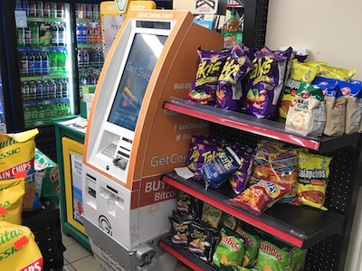 Getcoins - Bitcoin ATM - Inside of Shell in Lorton, Virginia