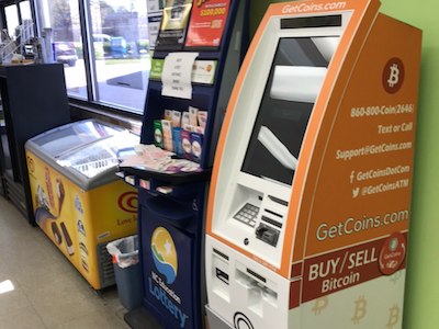 Getcoins - Bitcoin ATM - Inside of Valero in Raleigh, North Carolina