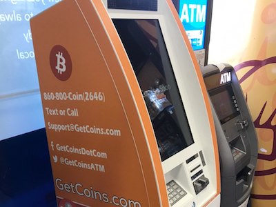 Getcoins - Bitcoin ATM - Inside of Gulf Fuel in Burbank, Illinois