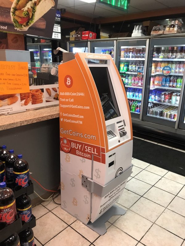 Getcoins - Bitcoin ATM - Inside of Pit Stop One in Warren, Ohio