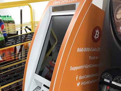 Getcoins - Bitcoin ATM - Inside of Exxon  in Baltimore, Maryland