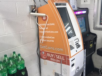 Getcoins - Bitcoin ATM - Inside of Fast Mart in Charlotte, North Carolina