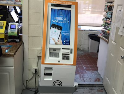 Getcoins - Bitcoin ATM - Inside of Mobil in Alexandria, Virginia