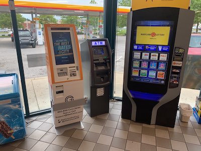 Getcoins - Bitcoin ATM - Inside of Shell in Bowie, Maryland