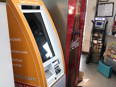 Getcoins - Bitcoin ATM - Inside of BP Gas in Winston-Salem, North Carolina