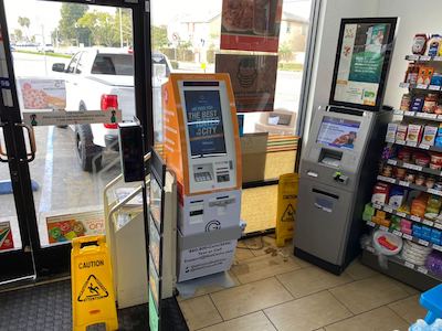 Getcoins - Bitcoin ATM - Inside of 7 Eleven in La Mirada, California