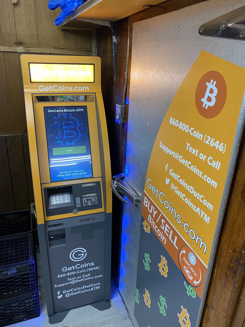 Getcoins - Bitcoin ATM - Inside of Easy Stop & Shop in Union City, New Jersey