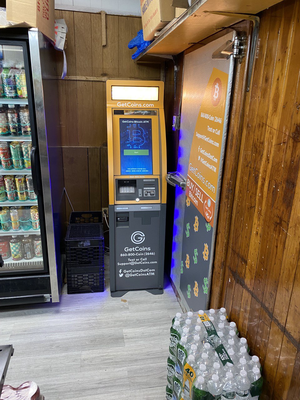 Getcoins - Bitcoin ATM - Inside of Easy Stop & Shop in Union City, New Jersey