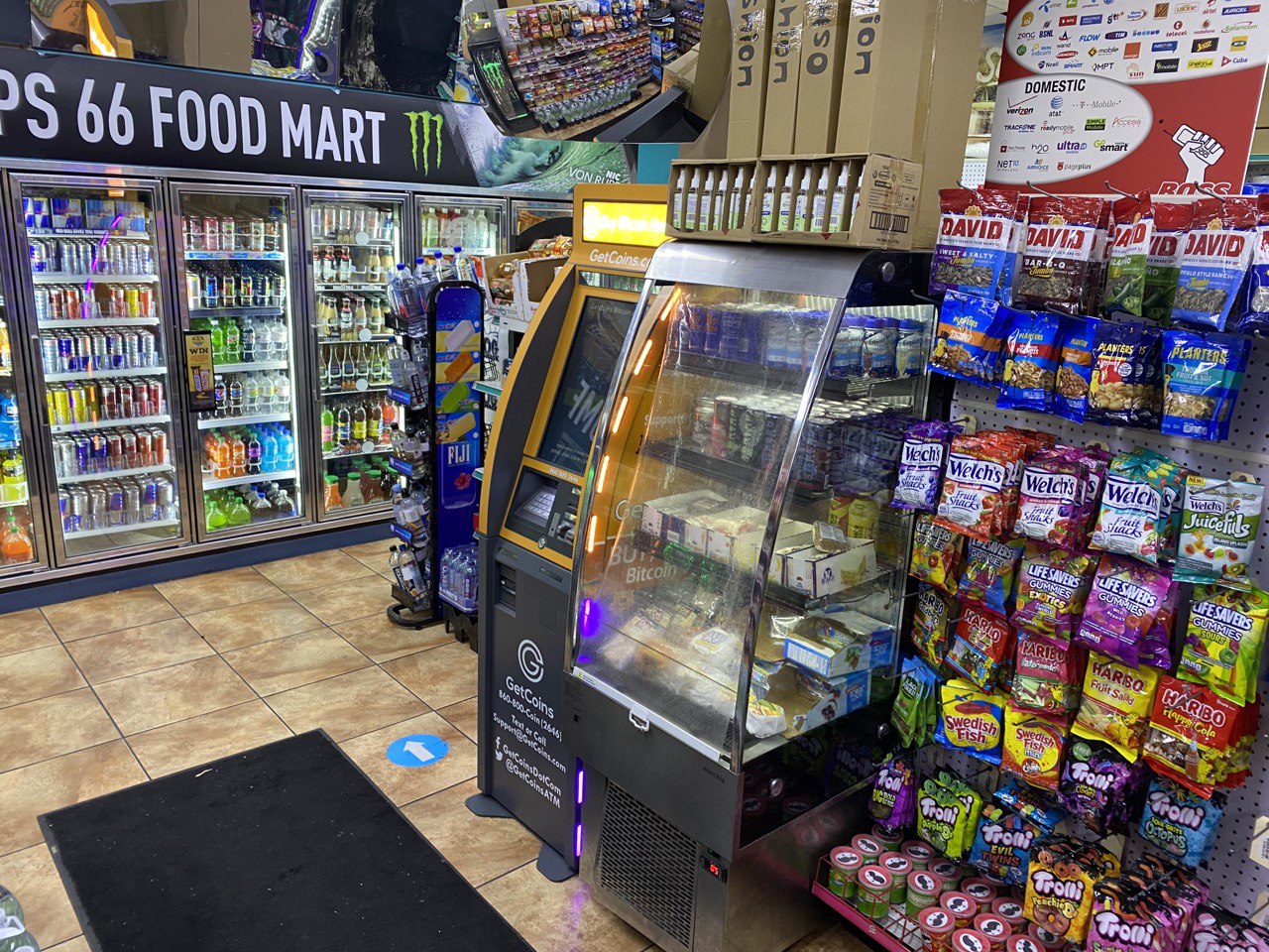 Getcoins - Bitcoin ATM - Inside of Phillips 66 in Paterson, New Jersey