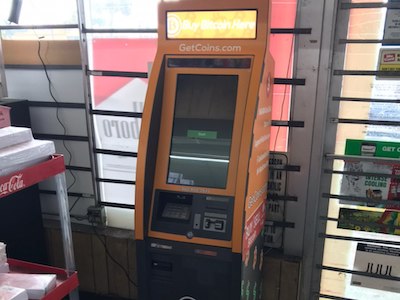 Getcoins - Bitcoin ATM - Inside of Kwik Stop in Miami, Florida