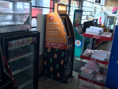 Getcoins - Bitcoin ATM - Inside of Kwik Stop in Miami, Florida