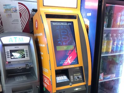 Getcoins - Bitcoin ATM - Inside of Ocean Stop Food Store in Fort Lauderdale, Florida