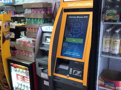 Getcoins - Bitcoin ATM - Inside of Ocean Stop Food Store in Fort Lauderdale, Florida