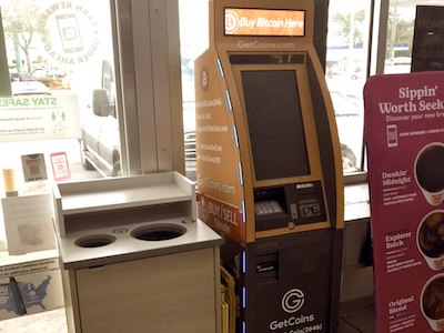 Getcoins - Bitcoin ATM - Inside of Marathon in West Palm Beach, Florida