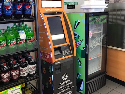 Getcoins - Bitcoin ATM - Inside of Marathon in Spring Hill, Florida