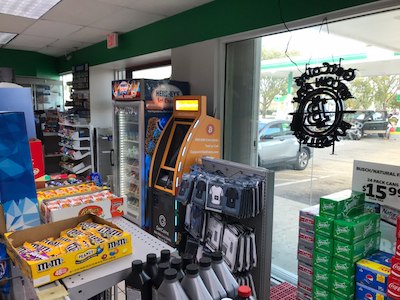 Getcoins - Bitcoin ATM - Inside of BP in West Palm Beach, Florida
